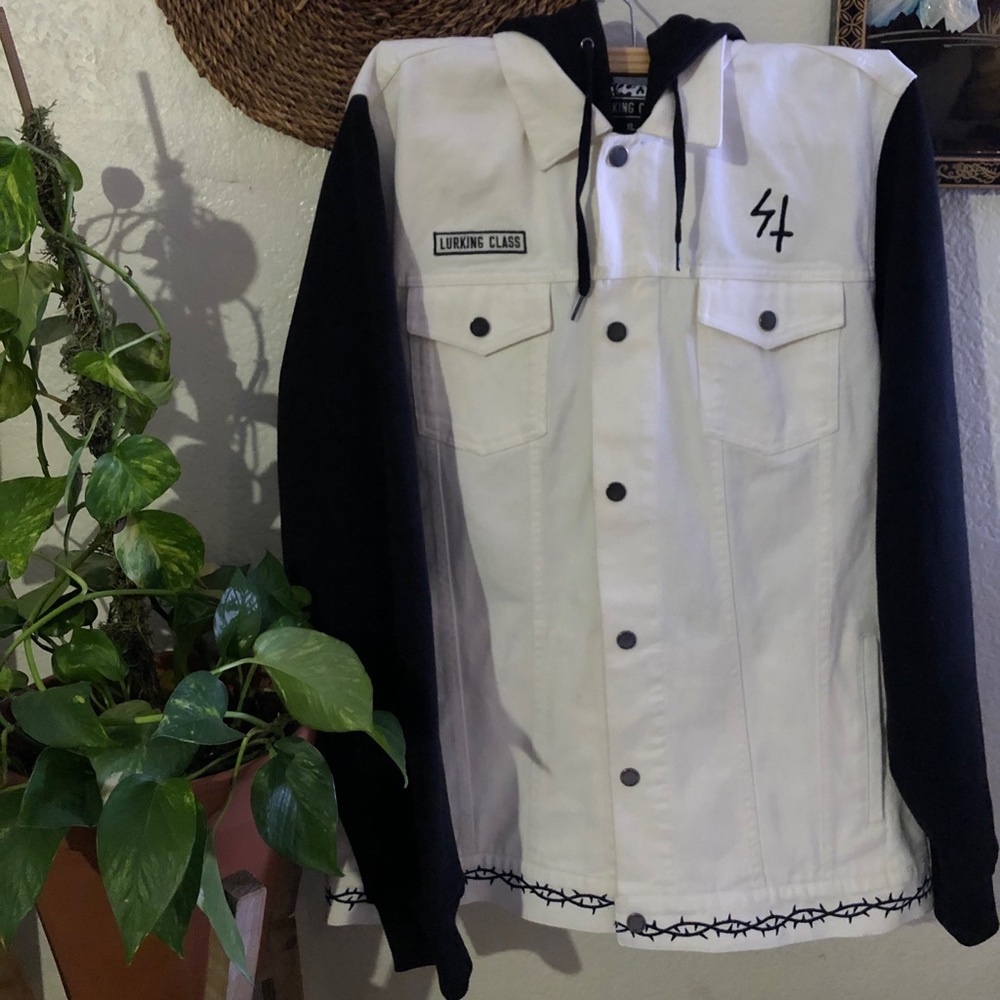 Sketchy tank hoodie vest combination